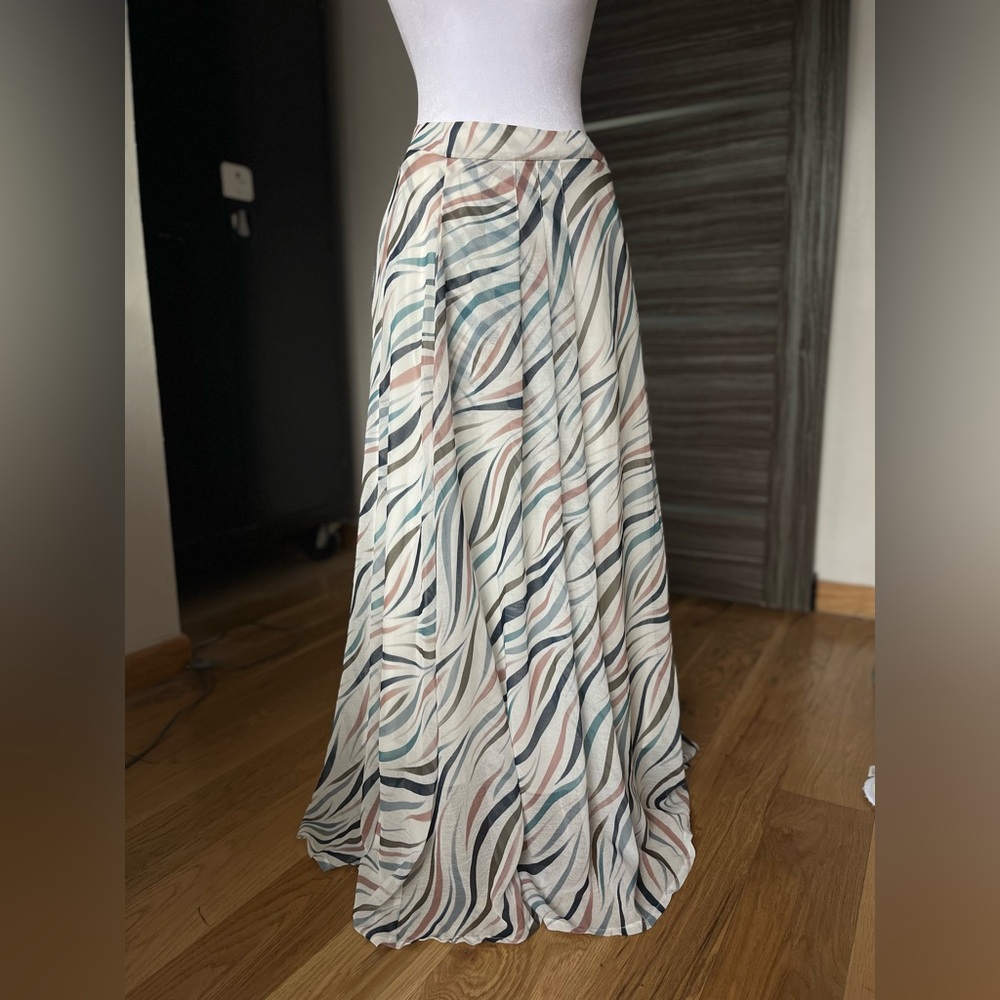 Molly Bracken Zebra Print Maxi Skirt